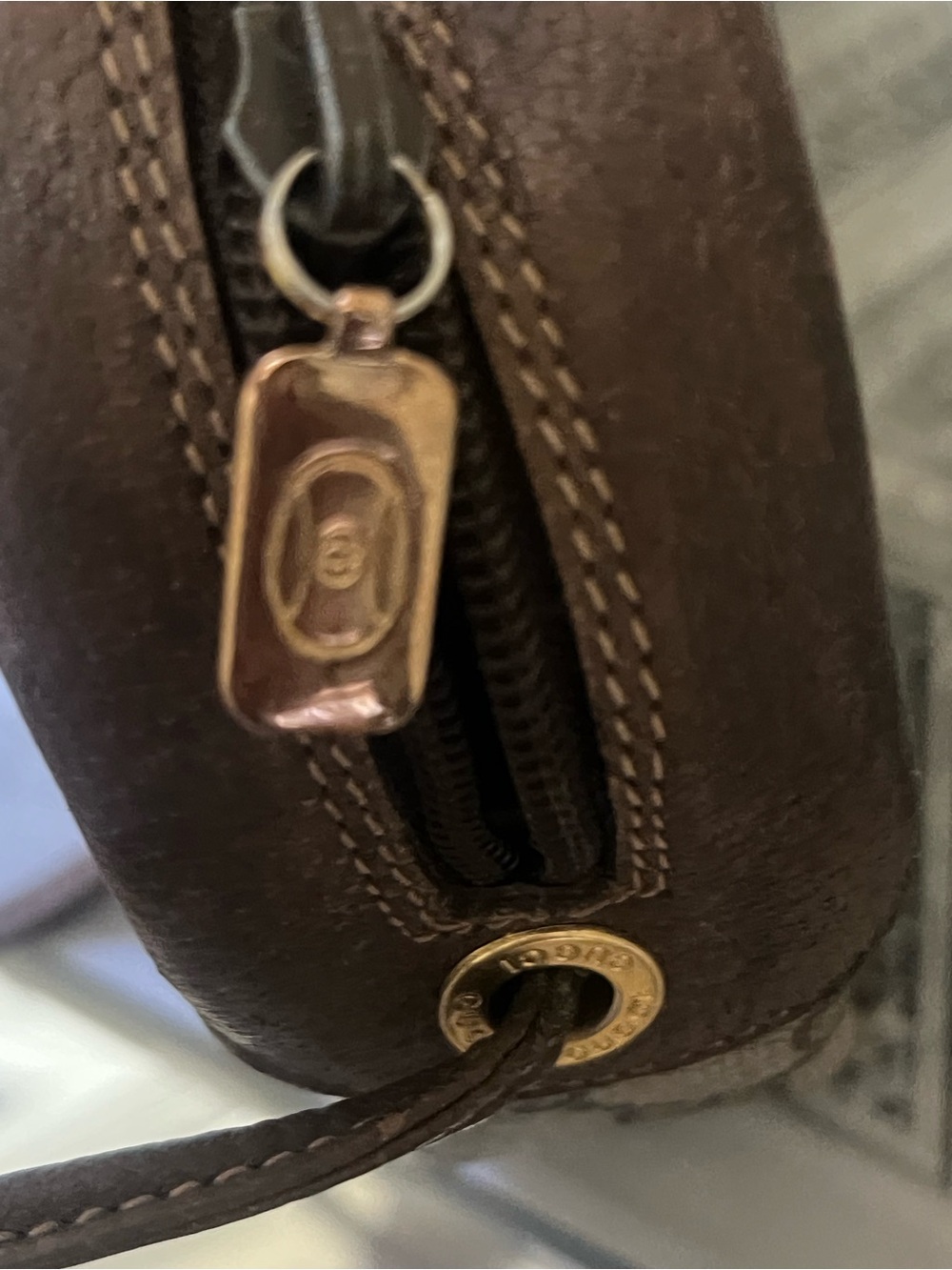 Gucci Brown GG Canvas Crossbody Bag VINTAGE - Picture 3 of 15